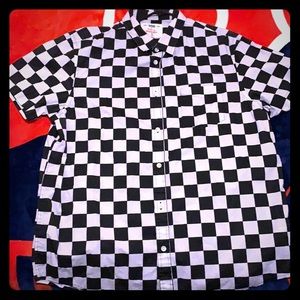 Casual checkered button down